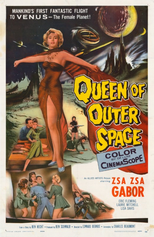 Repro 30x40cm - QUEEN OF OUTER SPACE - U.S.