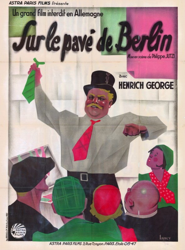 Repro 30x40cm - SUR LE PAVE DE BERLIN - Française B