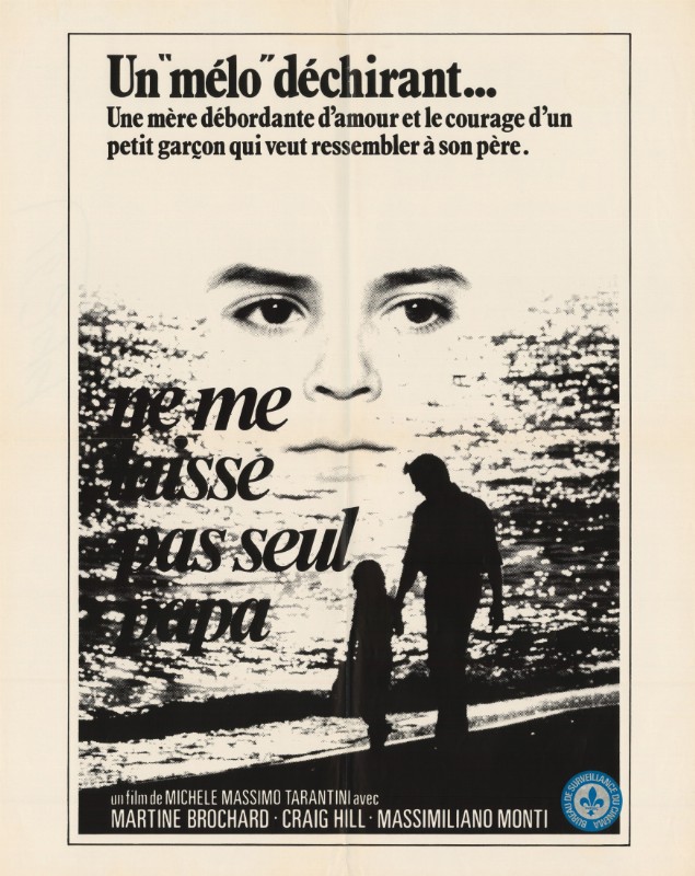Affiche - NE ME LAISSE PAS SEUL PAPA - 60x80cm