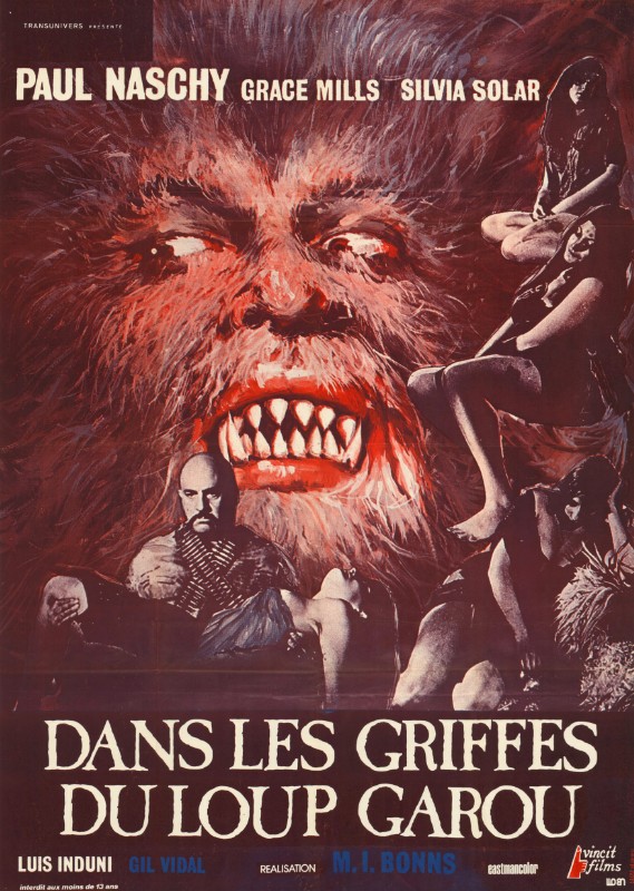 Affiche - DANS LES GRIFFES DU LOUP-GAROU (la) - 120x160cm