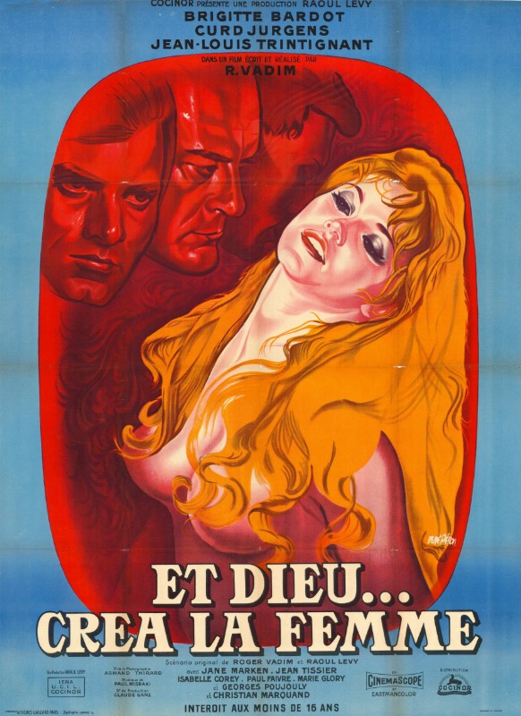 Affiche - ET DIEU CREA LA FEMME - Ressortie 120x160cm