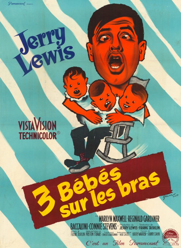 Affiche - TROIS BEBES SUR LES BRAS - 120x160cm