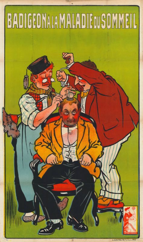 Affiche - BADIGEON A LA MALADIE DU SOMMEIL - 100x200cm