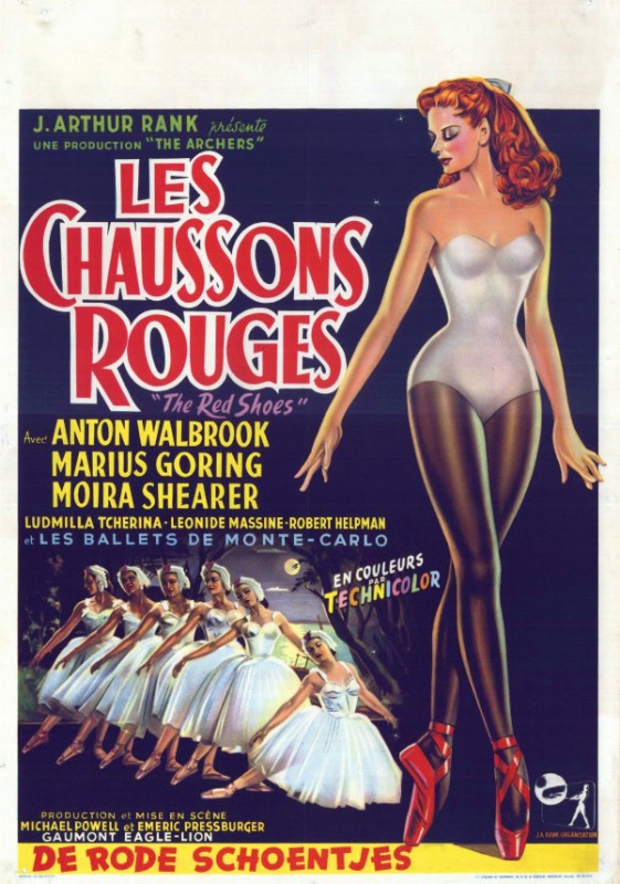 Affiche - CHAUSSONS ROUGES (les) - 36x56cm