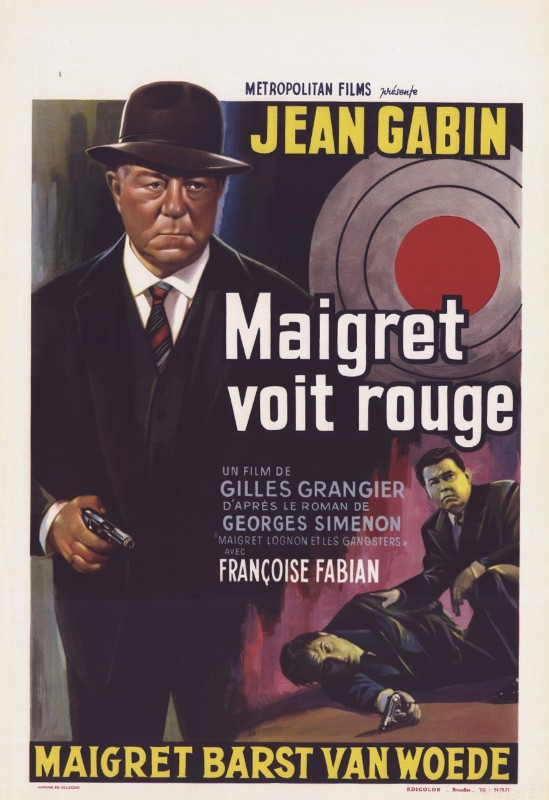 Affiche - MAIGRET VOIT ROUGE - 36x56cm