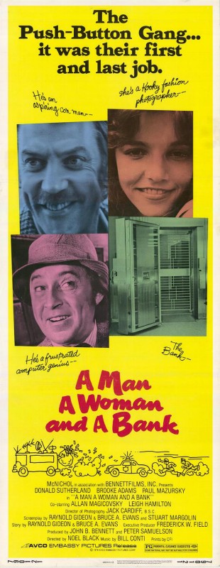 Repro 30x40cm - UN HOMME,UNE FEMME ET UNE BANQUE - U.S.