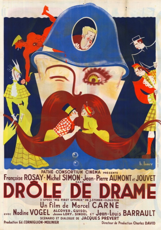 Repro 30x40cm - DROLE DE DRAME - Française