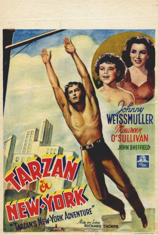 Repro 30x40cm - TARZAN A NEW-YORK - Belge