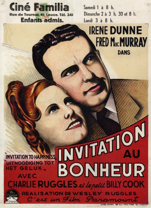Repro 30x40cm - INVITATION AU BONHEUR - Belge