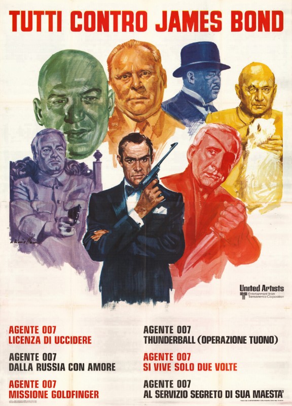 Repro 30x40cm - VIVA JAMES BOND - Italienne