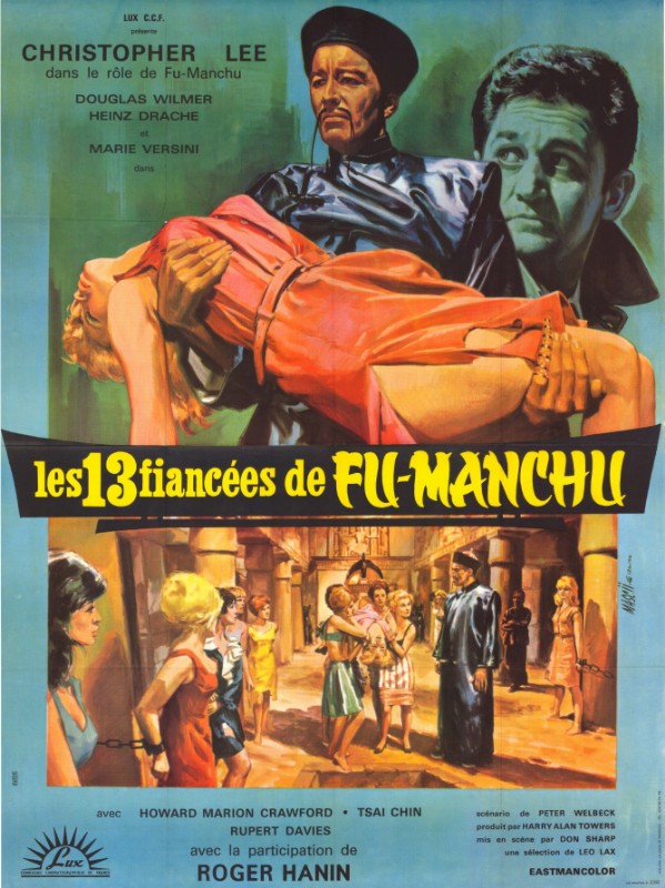 Affiche - TREIZE FIANCEES DE FU MANCHU - 120x160cm