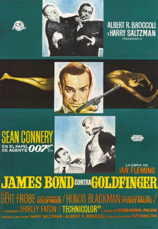 Repro 30x40cm - GOLDFINGER - Espagnole
