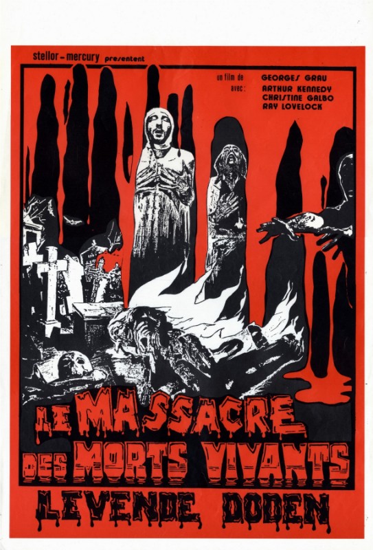 Repro 30x40cm - MASSACRE DES MORTS-VIVANTS (le) - Belge