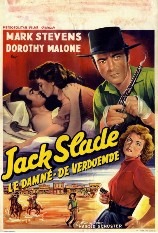 Repro 30x40cm - JACK SLADE, LE DAMNE - Belge