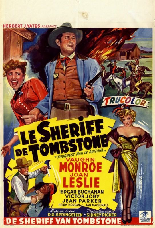 Repro 30x40cm - TOUGHEST GUN IN TOMBSTONE - Belge
