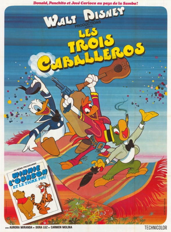 Affiche - TROIS CABALLEROS (les) - Ressortie 120x160cm