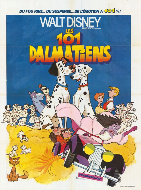 Affiche - CENT UN DALMATIENS (les) - Ressortie 120x160cm