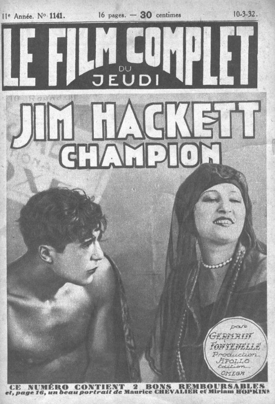 Magazine - JIM HACKETT.. CHAMPION - 17x26cm