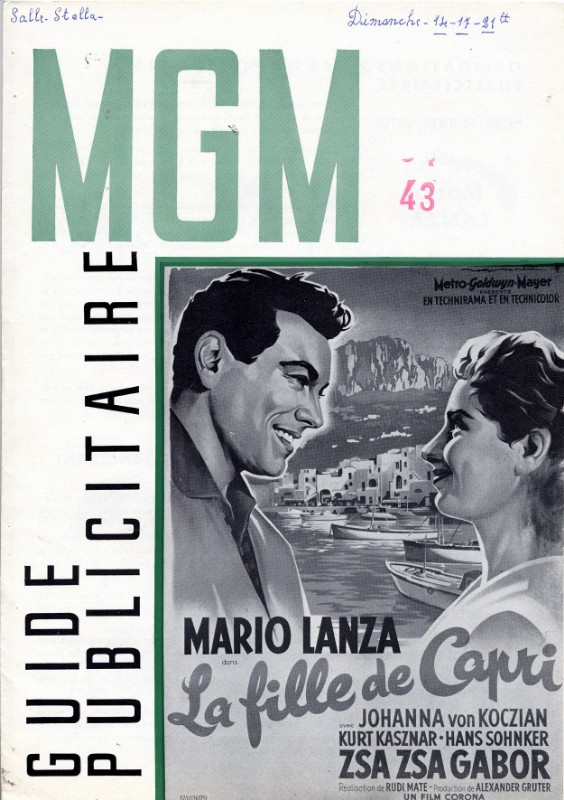 Dossier de Presse - FILLE DE CAPRI (la)