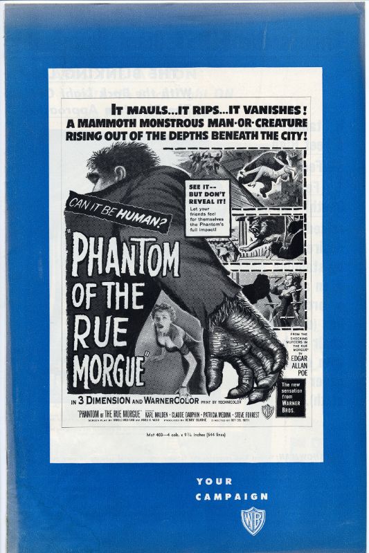 Dossier Presse - FANTOME DE LA RUE MORGUE - 28x42cm