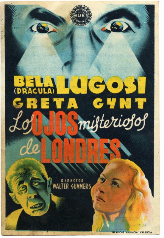 Programme - DARK EYES OF LONDON (the) - 13x8cm