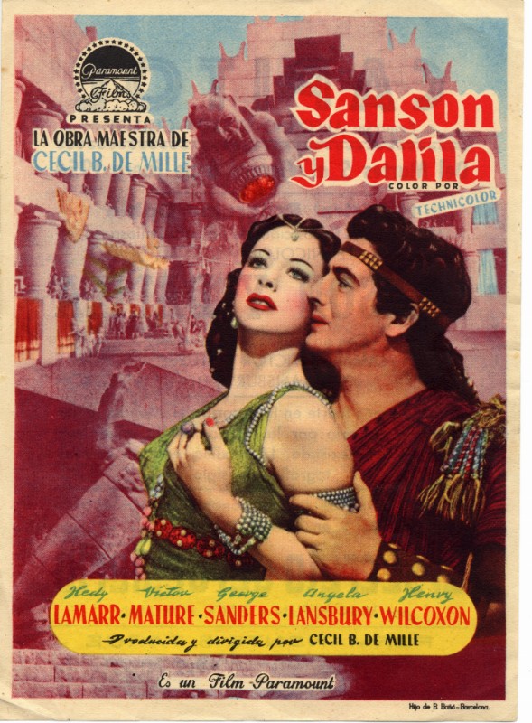Programme - SAMSON ET DALILA - 16x11cm