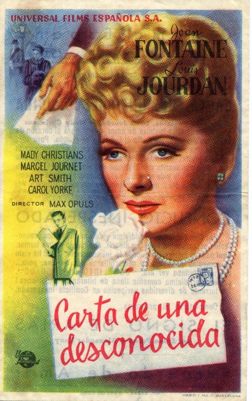 LETTRE D'UNE INCONNUE