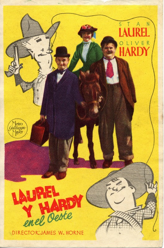 Programme - LAUREL ET HARDY AU FAR-WEST - 13x8cm