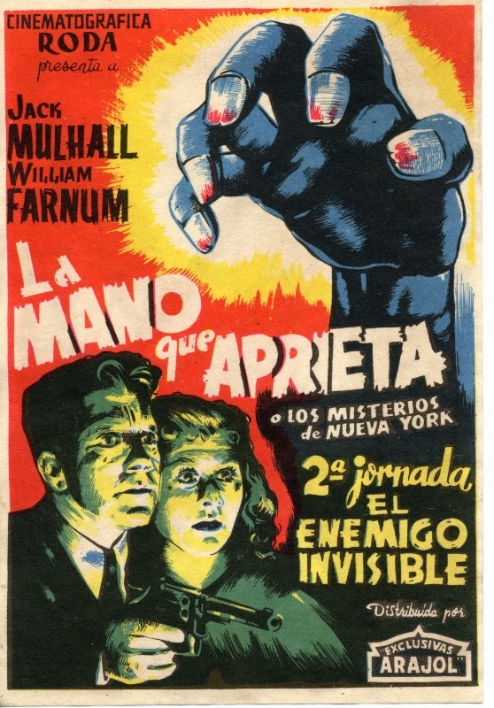 Programme - AMAZING EXPLOITS OF THE CLUTCHING HAND (the) - 13x8cm