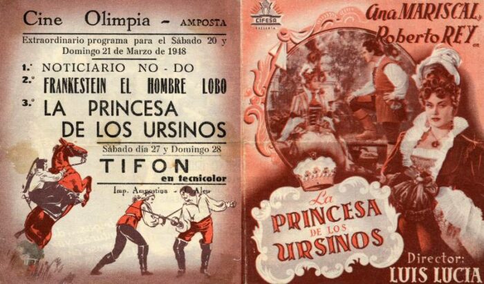 Programme - PRINCESA DE LOS URSINOS (la) - 13x8cm