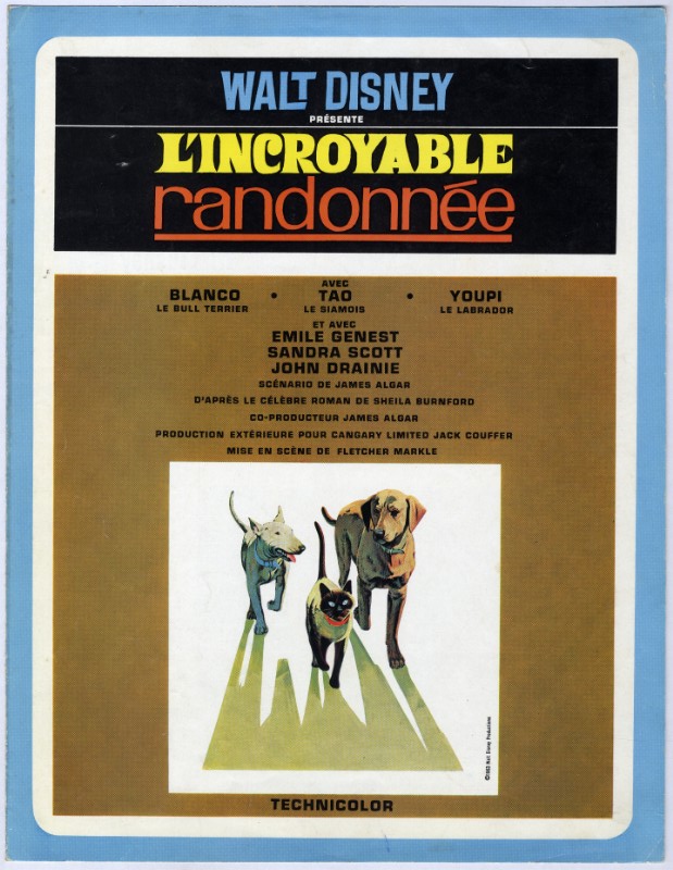 Dossier de Presse - INCROYABLE RANDONNEE (l')