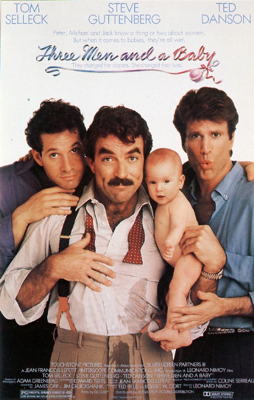 Affiche - TROIS HOMMES ET UN BEBE - 70x105cm