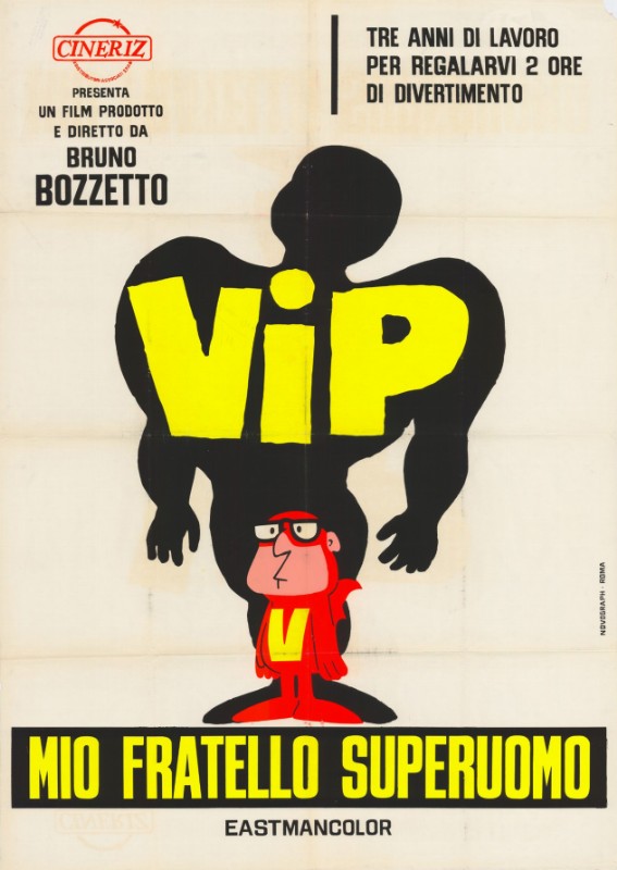Repro 30x40cm - VIP, MOI FRATELLO SUPERUOMO - Italienne