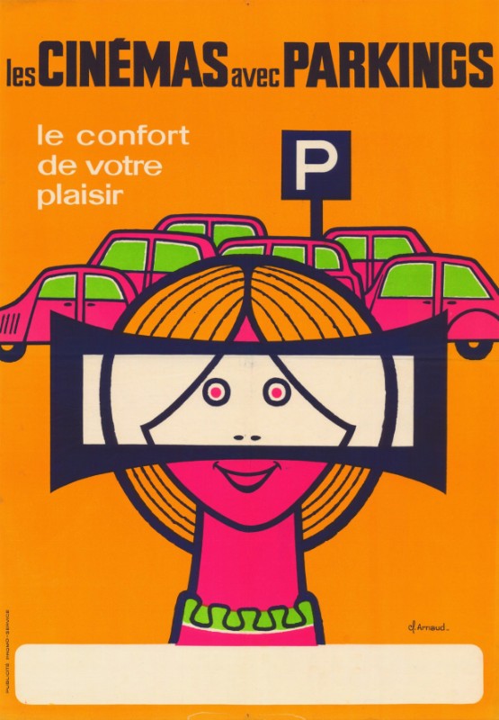 Affiche - CINEMAS AVEC PARKINGS (les) - 60x80cm