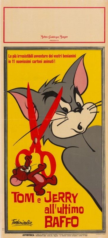 Repro 30x40cm - TOM ET JERRY - Italienne