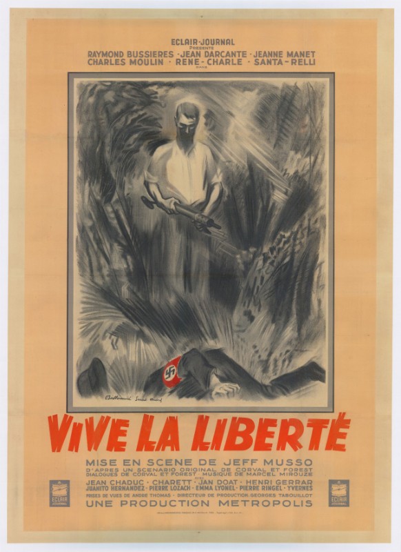 Repro 30x40cm - VIVE LA LIBERTE - Française