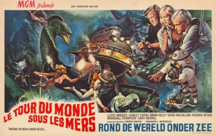 Repro 30x40cm - TOUR DU MONDE SOUS LES MERS (le) - Belge