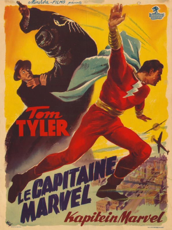 Repro 30x40cm - ADVENTURES OF CAPTAIN MARVEL - Belge