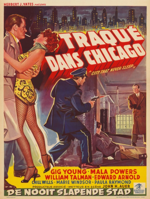 Repro 30x40cm - TRAQUE DANS CHICAGO - Belge