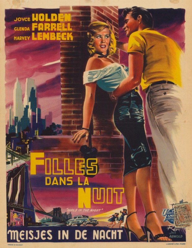 Repro 30x40cm - FILLES DANS LA NUIT - Belge