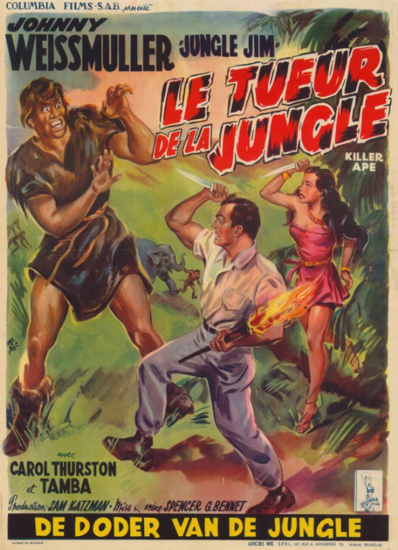Repro 30x40cm - TUEUR DE LA JUNGLE (le) - Belge