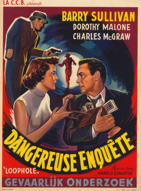 Repro 30x40cm - DANGEREUSE ENQUETE - Belge