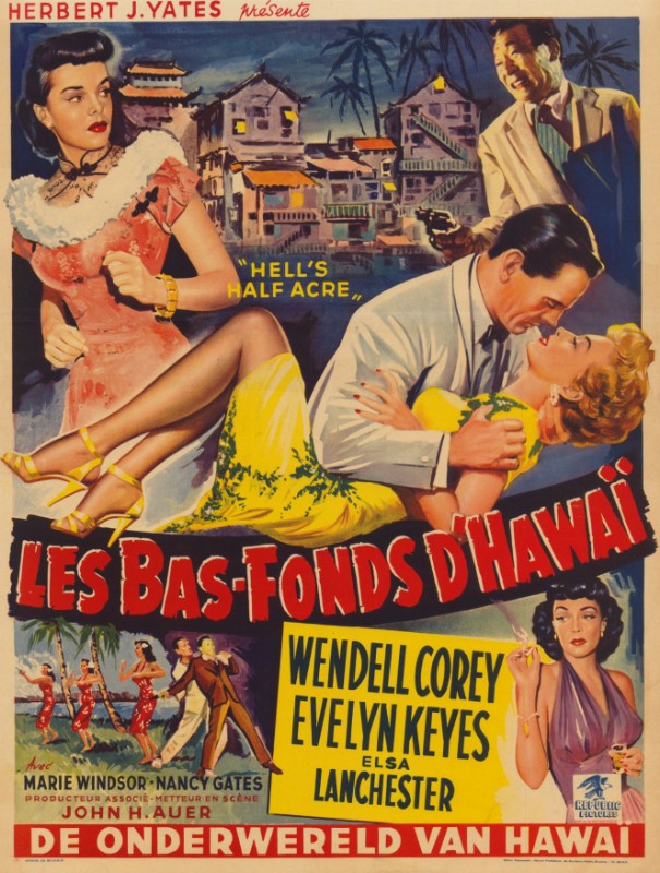 Repro 30x40cm - BAS-FONDS D'HAWAI (les) - Belge