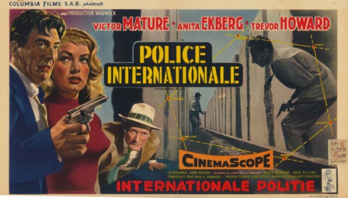 Repro 30x40cm - POLICE INTERNATIONALE - Belge
