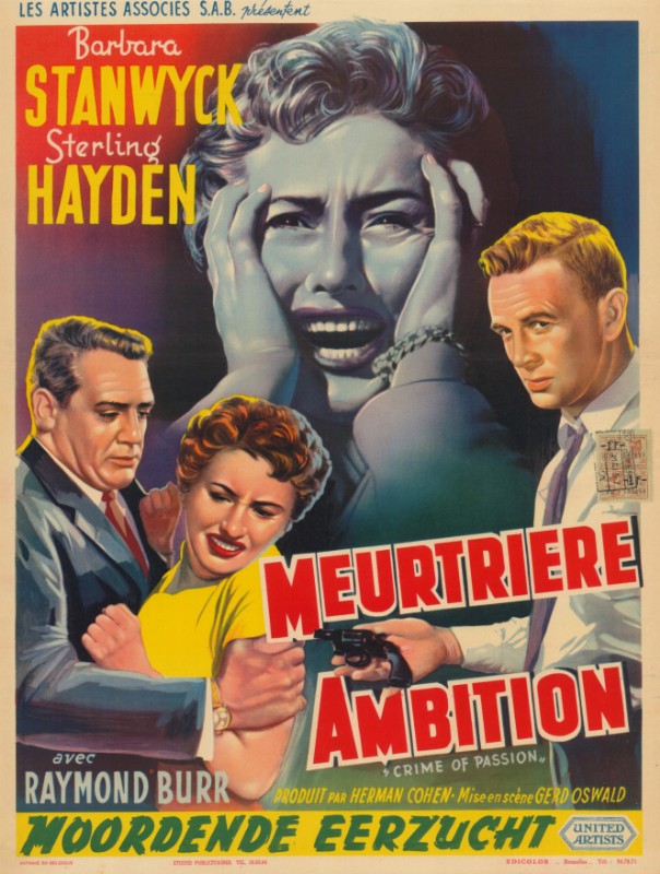 Repro 30x40cm - CRIME OF PASSION - Belge