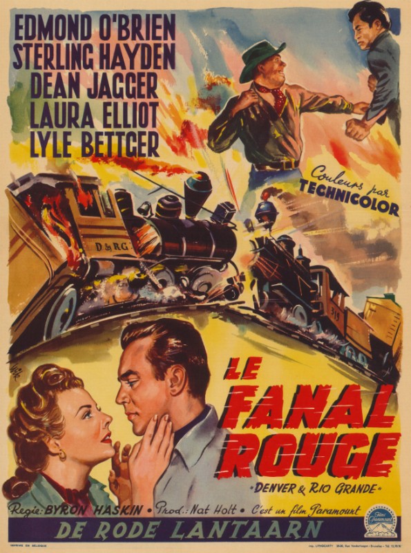 Repro 30x40cm - RIVAUX DU RAIL (les) - Belge