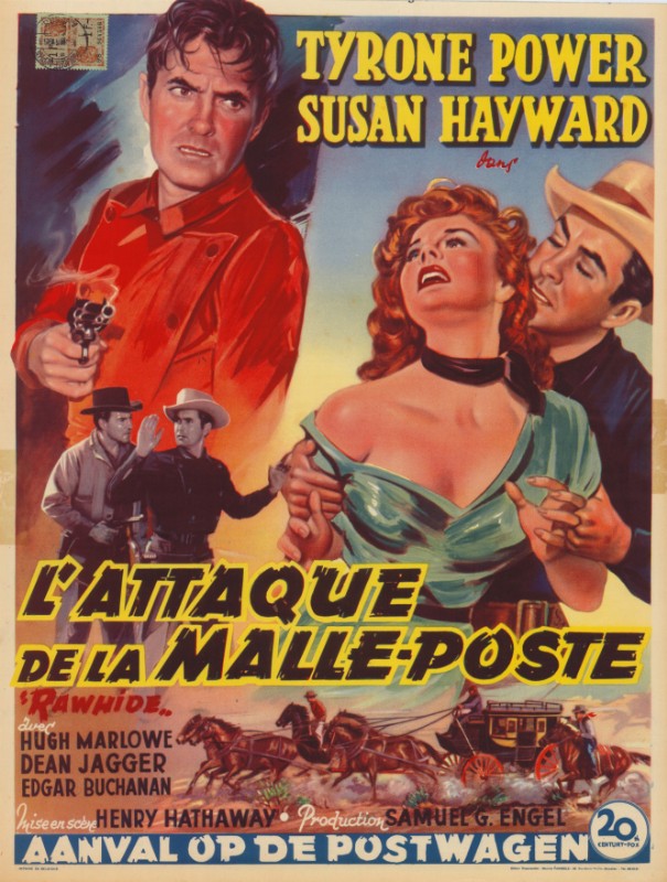Repro 30x40cm - ATTAQUE DE LA MALLE-POSTE (l') - Belge