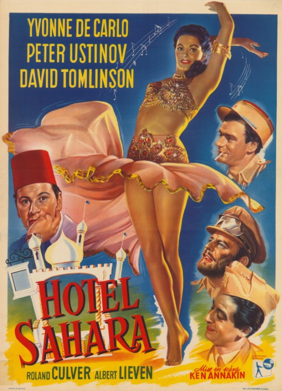 Repro 30x40cm - HOTEL SAHARA - Belge