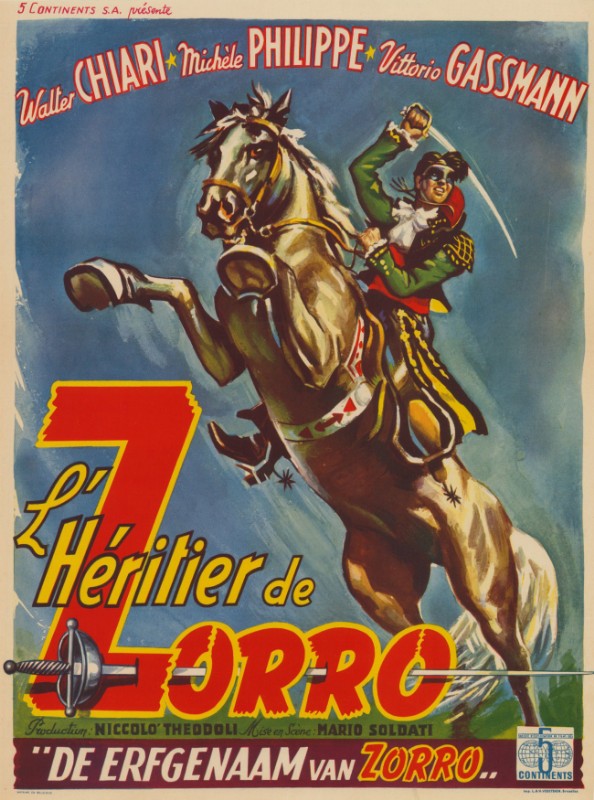 Repro 30x40cm - HERITIER DE ZORRO (l') - Belge