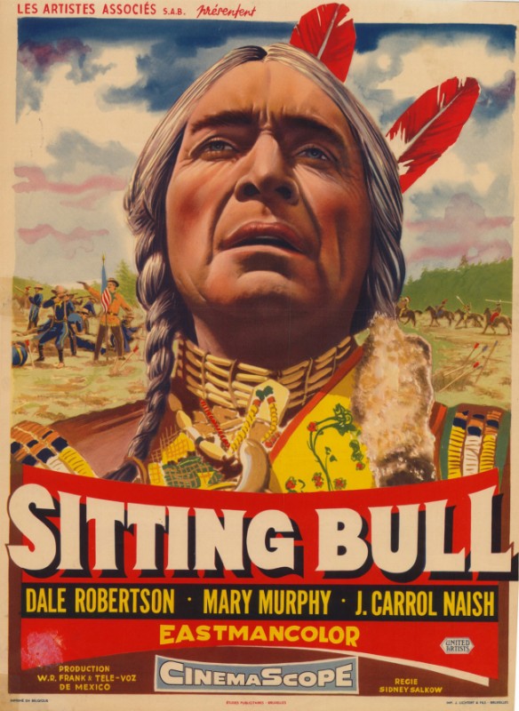 Repro 30x40cm - SITTING BULL - Belge